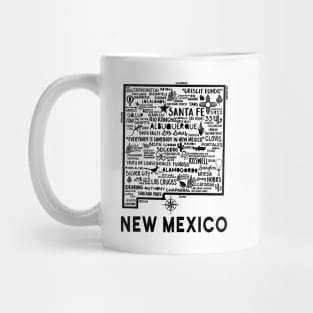 New Mexico Map Mug